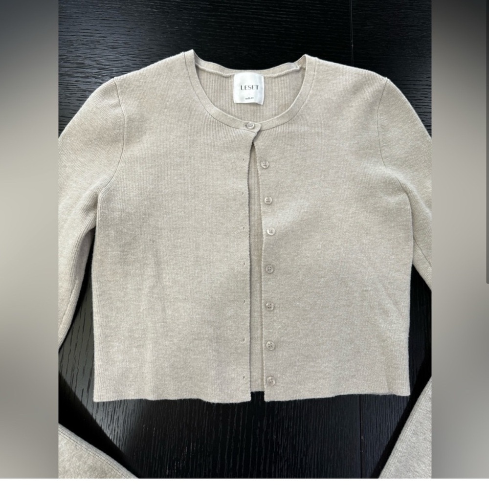Leset Beige Cardigan